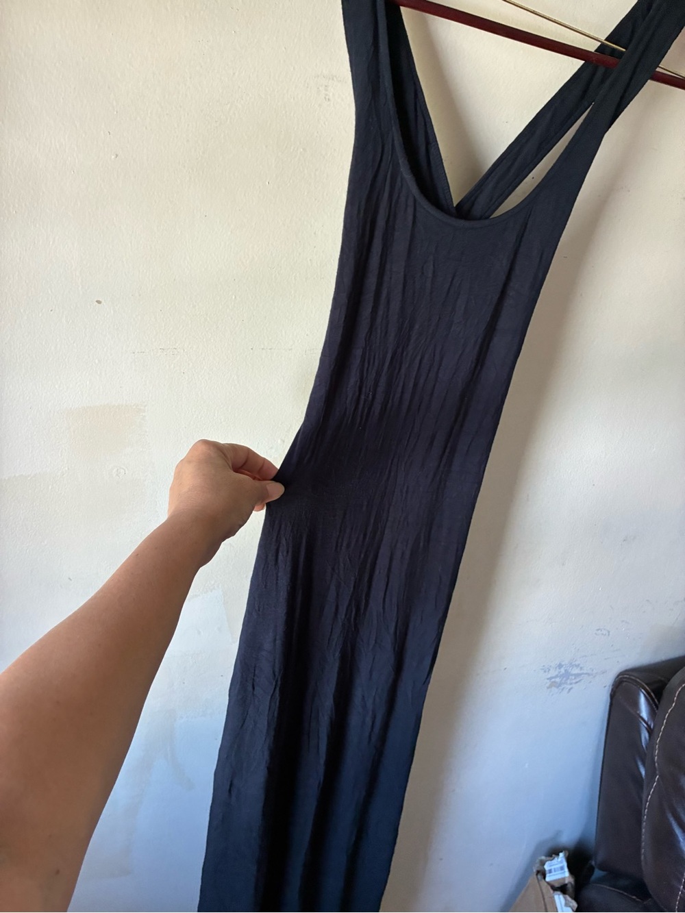 Michael Kors Black Sleeveless Slip Maxi Dress